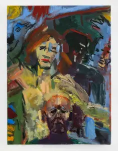 Susanna Coffey, Arnolfini Now and Then III, 2026, Oil on panel, 14 x 11 inches ©Susanna Coffey painting