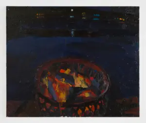 Susanna Coffey, Bastille Night, 2026, oil on linen, 20 x 24 inches ©Susanna Coffey painting