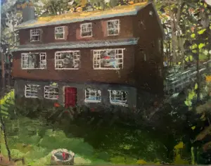 Susanna Coffey, Twilight My Father's House, 2022, Oil on Linen, 11 x 14 inches ©Susanna Coffey painting
